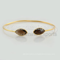 Silver Gold Plated Gemstone Bangles Manufacturer, Vermeil Bangle Bracelets